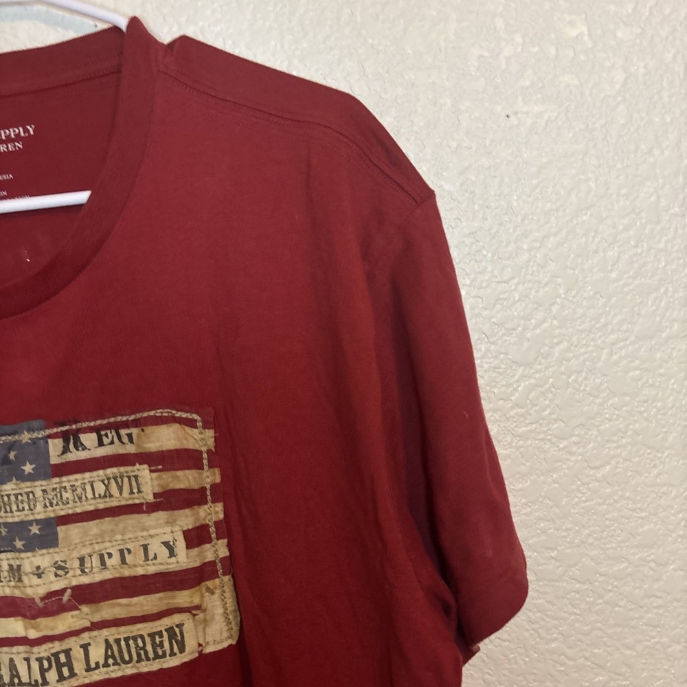 Denim Supply Ralph Lauren Distressed American Flag T-Shirt XL Single‎ Stitch - Picture 10 of 16